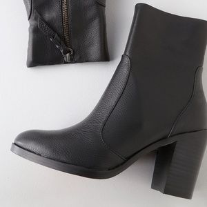 Splendid Black Leather Booties